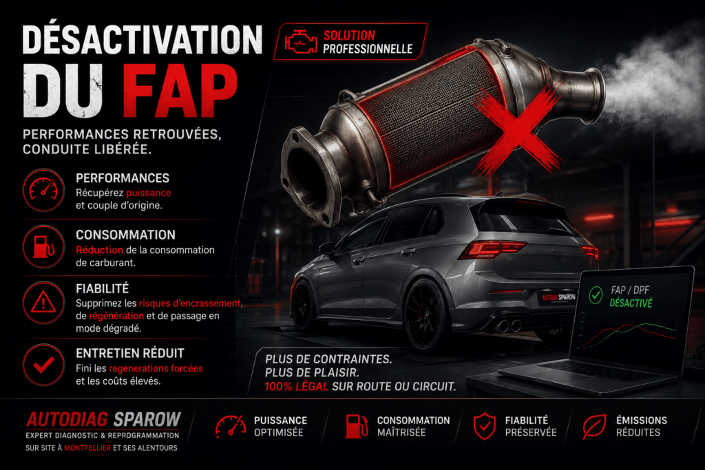 Désactivation FAP — Envoi à distance